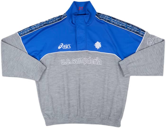 1992-94 Sampdoria Asics 1/4 Zip Track Jacket - 7/10 - (XL)