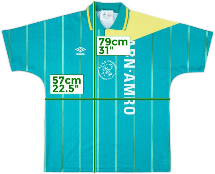 1991-93 Ajax Away Shirt - 8/10 - (XL)