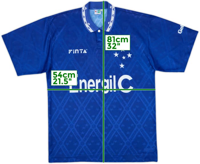 1996 Cruzeiro Home Shirt #7 - 8/10 - (L)