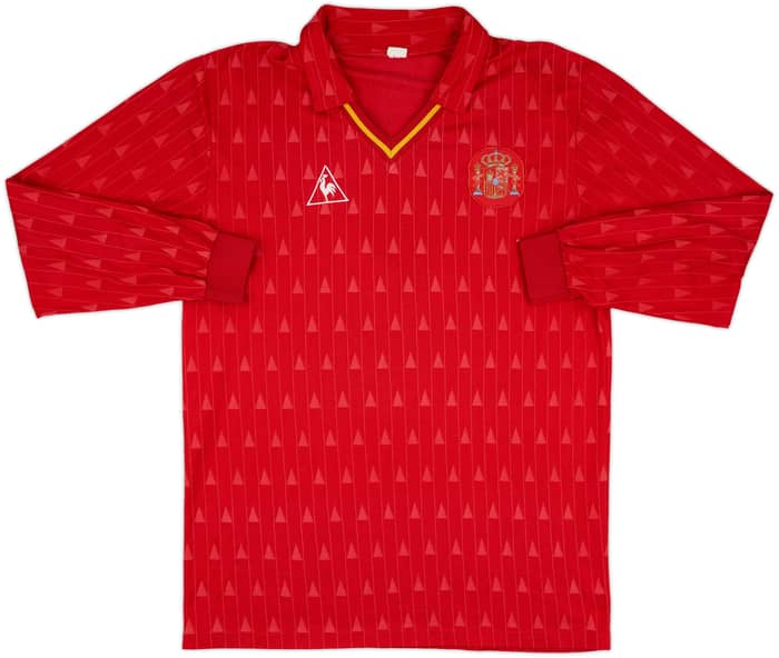 1988-90 Spain Match Issue Home L/S Shirt #17