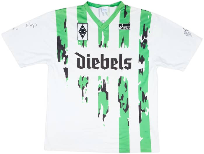 1994-95 Borussia Monchengladbach Match Issue Squad Signed Home Shirt #6