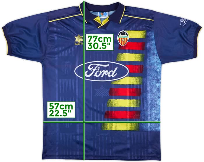 1996-97 Valencia Away Shirt - 9/10 - (XL)
