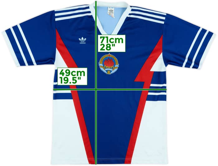 1990-91 adidas (Yugoslavia) Template Shirt #10 - 6/10 - (M)