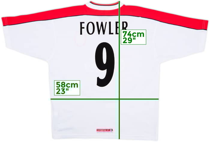 1998-99 Liverpool Away Shirt Fowler #9 - 10/10 - (L)
