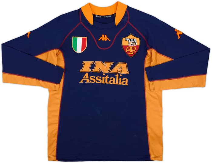 2001-02 Roma Third L/S Shirt Totti #10 - 5/10 - (M)