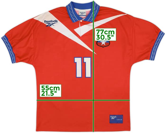 1997-99 Chile Home Shirt #11 (Salas) - 8/10 - (M)