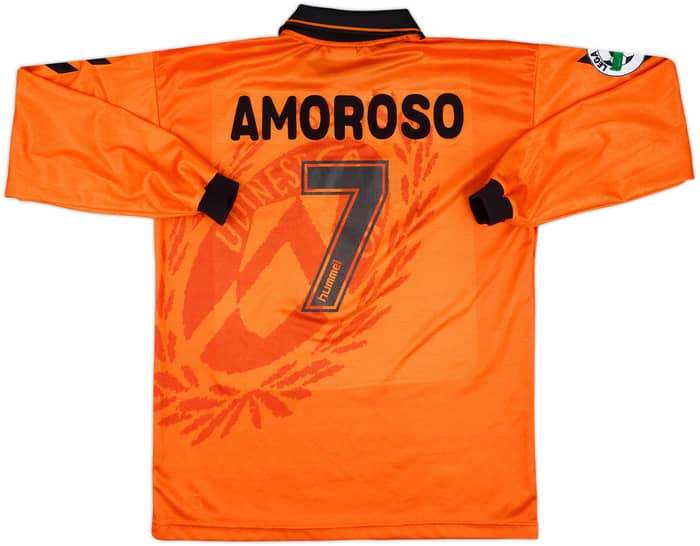 1997-98 Udinese Match Issue Third L/S Shirt Amoroso #7