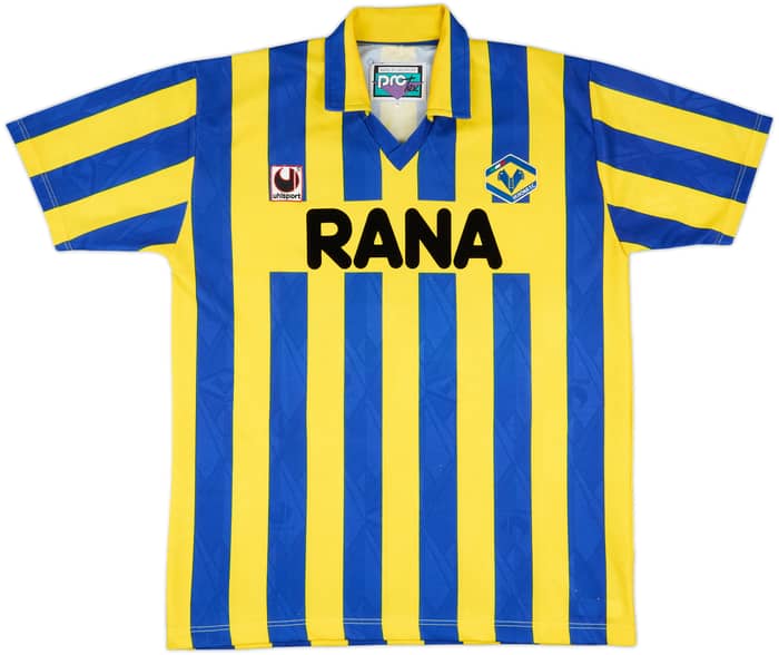 1992-94 Hellas Verona Match Issue Home Shirt #14