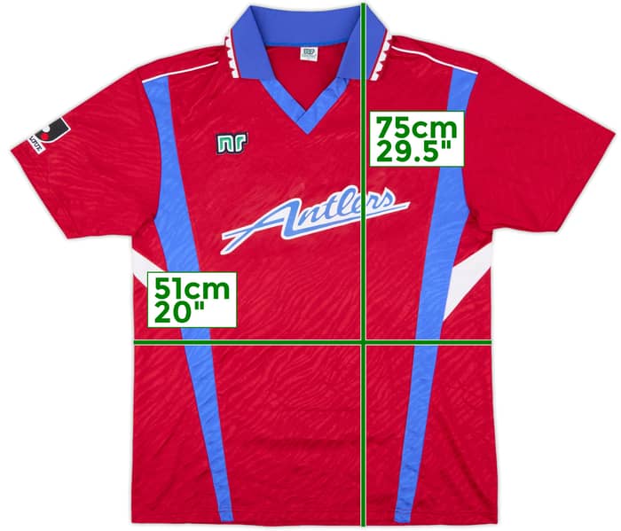 1992 Kashima Antlers Home Shirt #11 - 9/10 - (L)