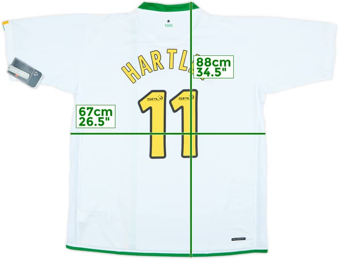 2006-08 Celtic European Shirt Hartley #11 (XXL)