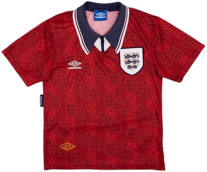 1993-95 England Away Shirt - 9/10 - (Y)
