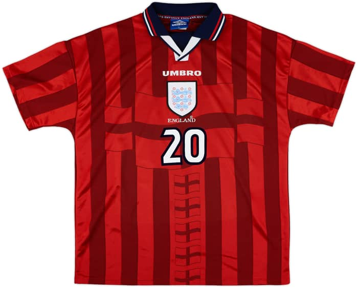 1997-99 England Away Shirt Owen #20 - 9/10 - (XL)