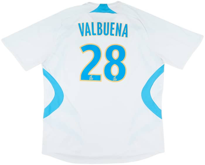 2007-08 Olympique Marseille Home Shirt Valbuena #28 - 7/10 - (3XL)