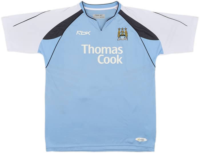 2006-07 Manchester City Home Shirt Beasley #24 - 8/10 - (L)