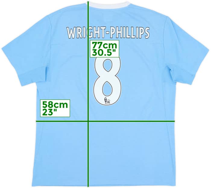 2009-10 Manchester City Home Shirt Wright-Phillips #8 - 10/10 - (L)