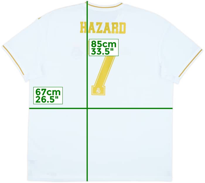 2019-20 Real Madrid Home Shirt Hazard #7 - 10/10 - (XXL)