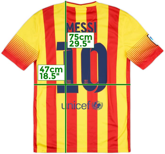 2013-15 Barcelona Away Shirt Messi #10 (S)