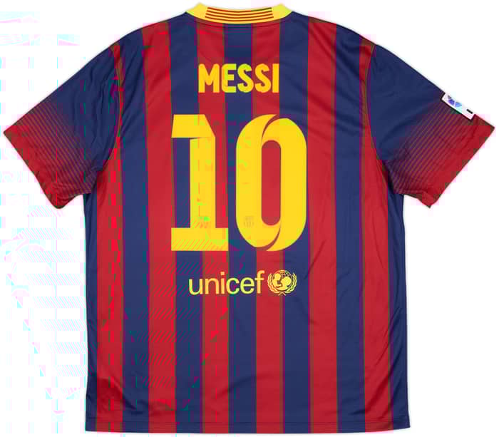 2013-14 Barcelona Home Shirt Messi #10 (XL)
