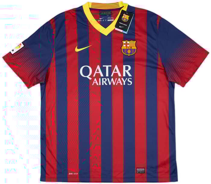 2013-14 Barcelona Home Shirt Messi #10 (XL)