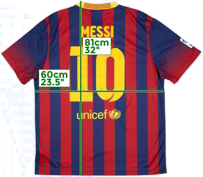 2013-14 Barcelona Home Shirt Messi #10 (XL)