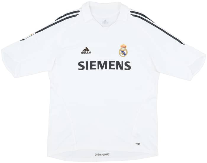 2005-06 Real Madrid Home Shirt Beckham #23 - 8/10 - (XL)