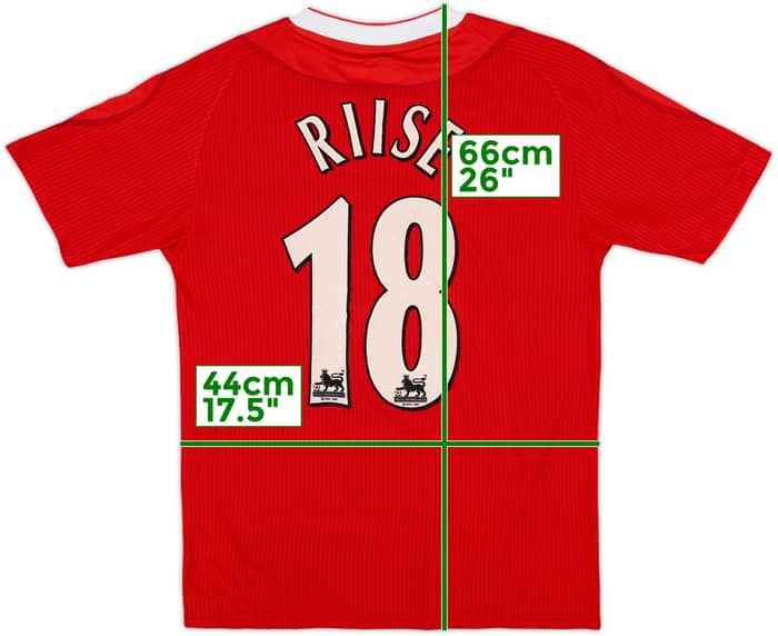2002-04 Liverpool Home Shirt Riise #18 - 5/10 - (L.Boys)