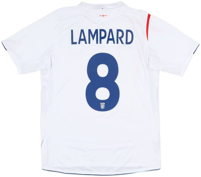 2005-07 England Home Shirt Lampard #8 - 6/10 - (M)