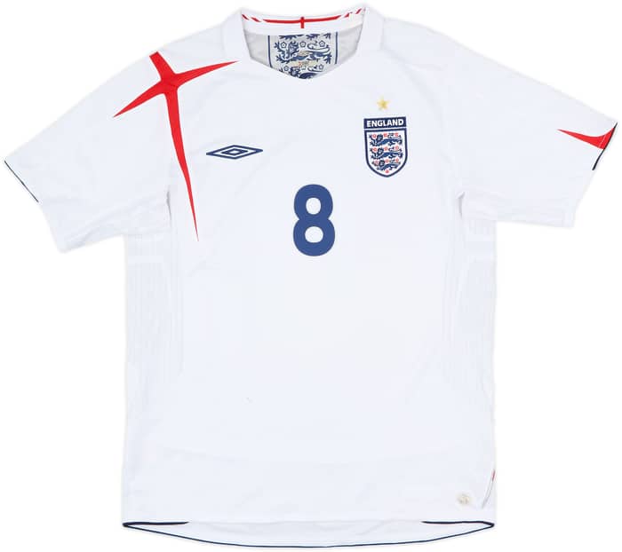 2005-07 England Home Shirt Lampard #8 - 6/10 - (M)