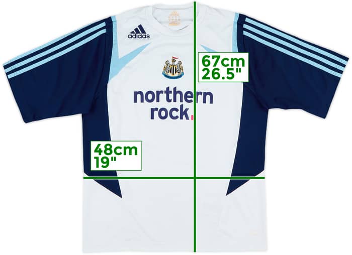 2007-08 Newcastle adidas Training Shirt - 8/10 - (S)