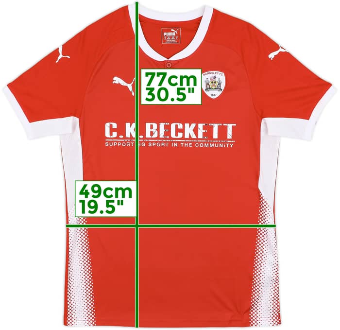 2017-18 Barnsley Home Shirt - 5/10 - (M)