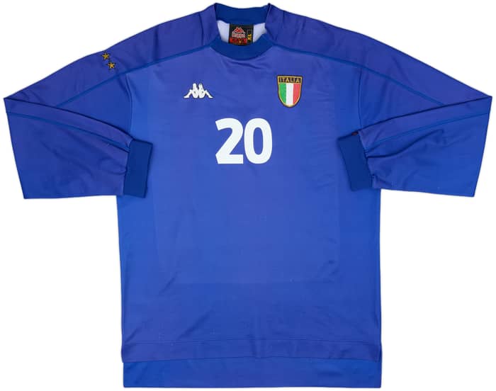 1998-99 Italy Home L/S Shirt Totti #20 - 7/10 - (XL)