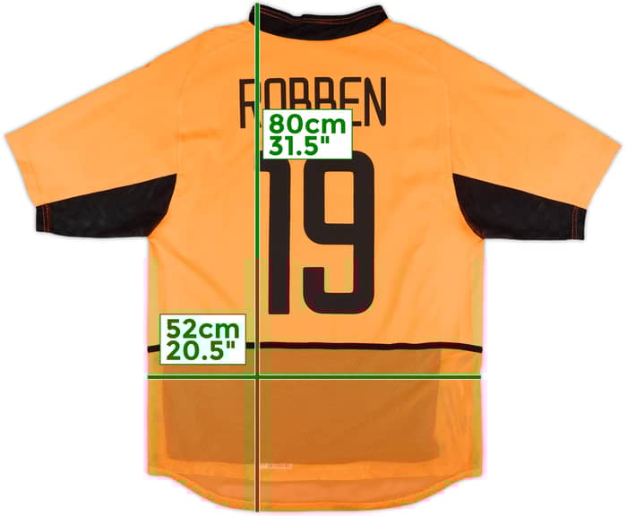 2002-04 Netherlands Player Issue Home Shirt Robben #19 - 10/10 - (M)