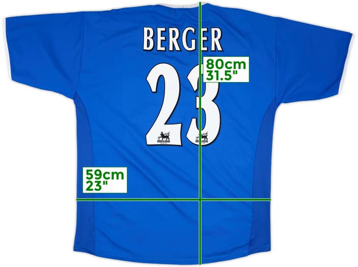 2003-05 Portsmouth Home Shirt Berger #23 - 8/10 - (M)