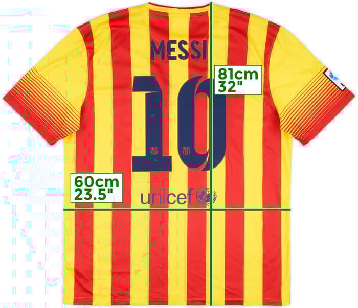 2013-15 Barcelona Away Shirt Messi #10 (XL)
