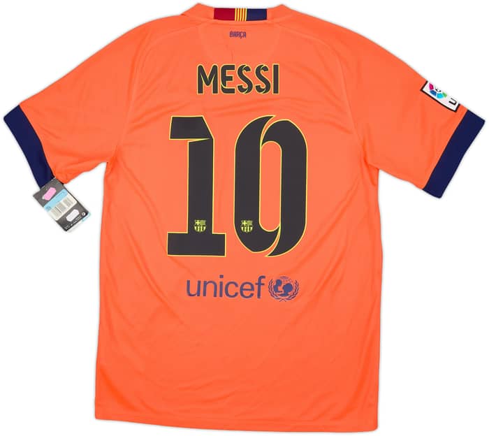 2014-15 Barcelona Away Shirt Messi #10 (M)