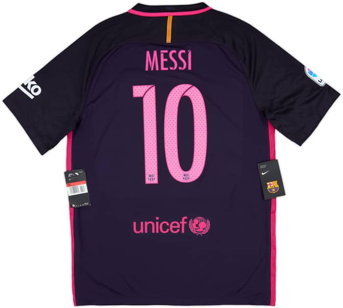 2016-17 Barcelona Away Shirt Messi #10 (L)