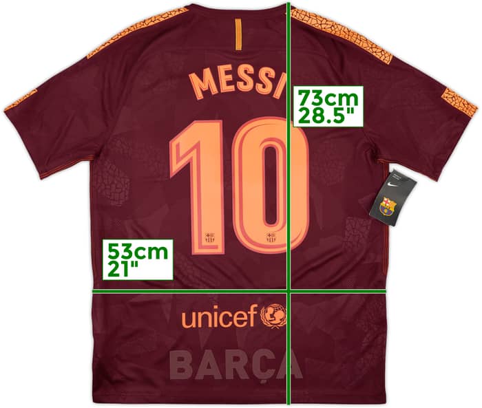 2017-18 Barcelona Third Shirt Messi #10 (L)