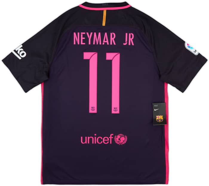 2016-17 Barcelona Away Shirt Neymar Jr #11 (L)