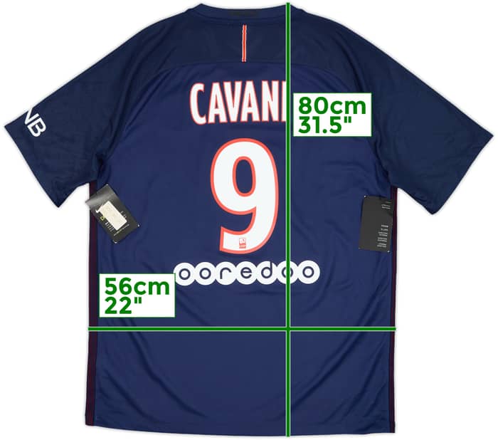 2016-17 Paris Saint-Germain Home Shirt Cavani #9 (L)