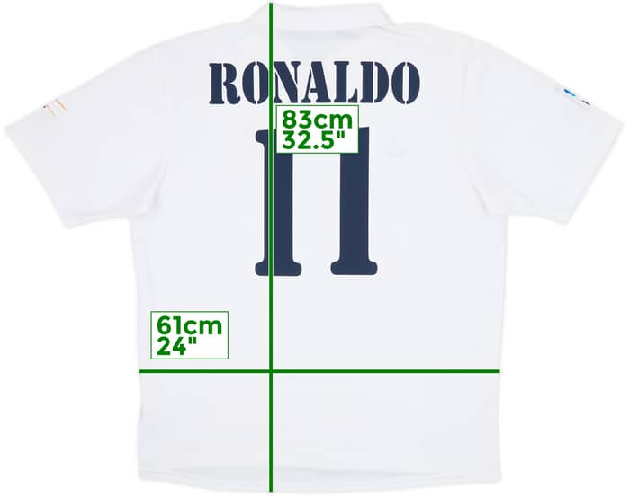 2002-03 Real Madrid Centenary Home Shirt Ronaldo #11 - 9/10 - (XL)