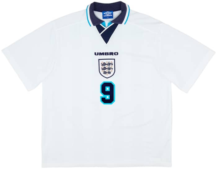 1995-97 England Home Shirt Shearer #9 - 8/10 - (XXL)