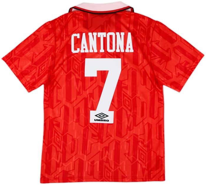 1992-94 Manchester United Home Shirt Cantona #7 - 8/10 - (S)