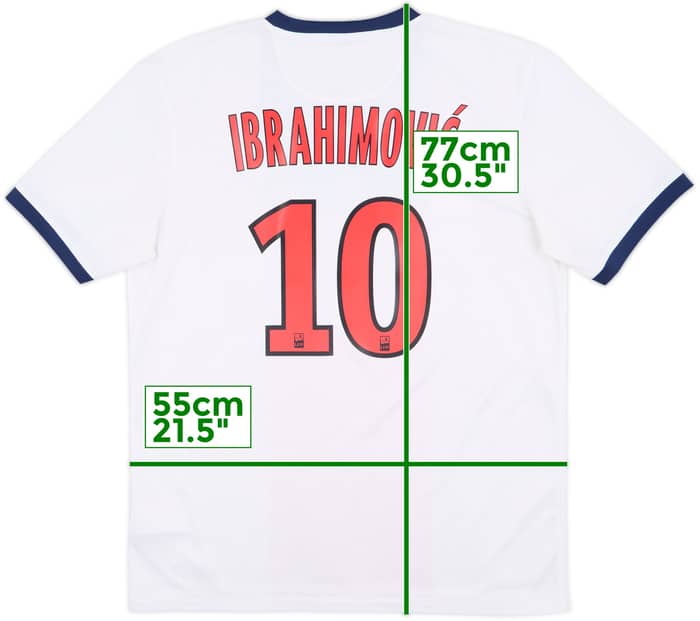 2013-14 Paris Saint-Germain Away Shirt Ibrahimovic #10 - 10/10 - (L)