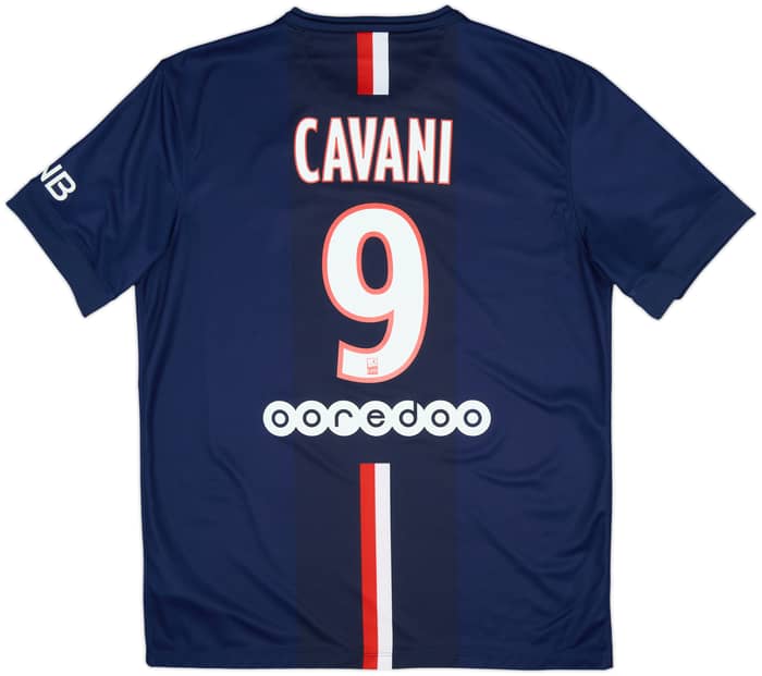 2014-15 Paris Saint-Germain Home Shirt Cavani #9 - 10/10 - (L)