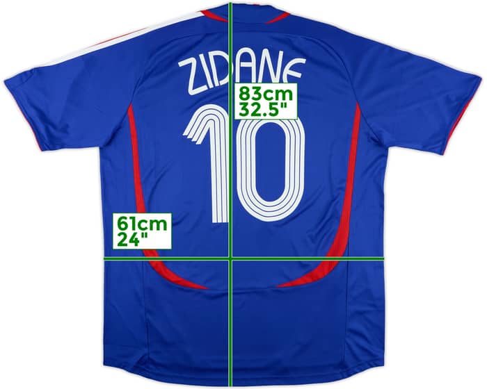 2006-07 France Home Shirt Zidane #10 - 9/10 - (XL)