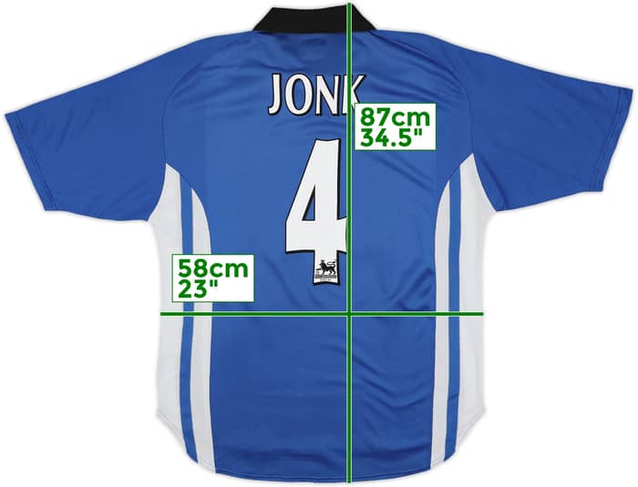 1999-00 Sheffield Wednesday Home Shirt Jonk #4 - 7/10 - (L)