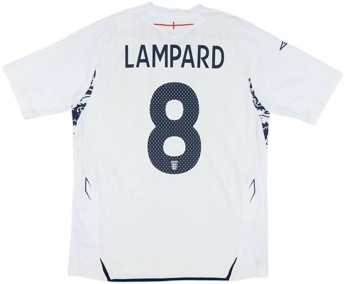 2007-09 England Home Shirt Lampard #8 - 5/10 - (L)