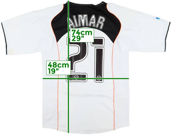 2004-05 Valencia Home Shirt Aimar #21 - 6/10 - (S)