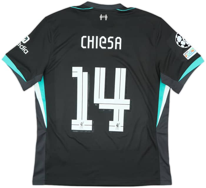 2024-25 Liverpool CL Away Shirt Chiesa #14 - 9/10 - (L)