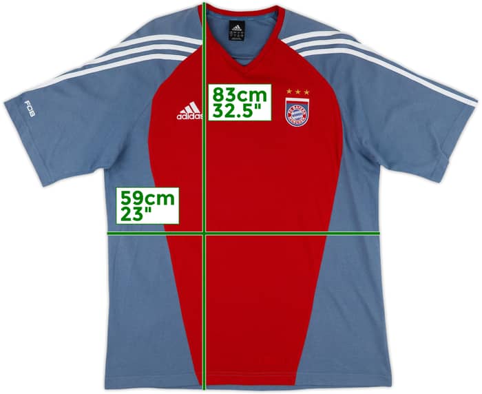 2005-06 Bayern Munich adidas Cotton Tee - 9/10 - (L/XL)